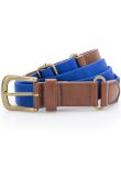 Asquith & Fox Faux leather and canvas belt