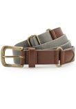 Asquith & Fox Faux leather and canvas belt