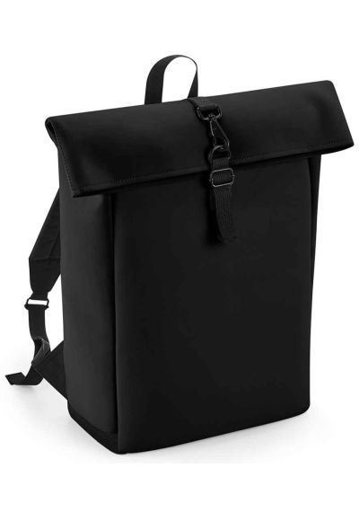 Bagbase Matte PU rolltop backpack