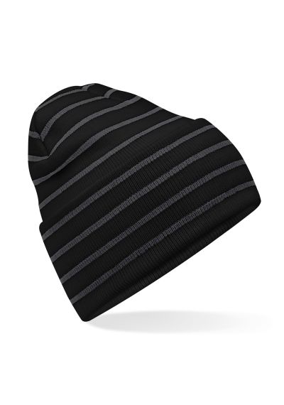 Beechfield Original deep-cuffed striped beanie