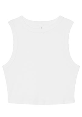 Bella Canvas Womens micro rib muscle crop tank MyWorkWear