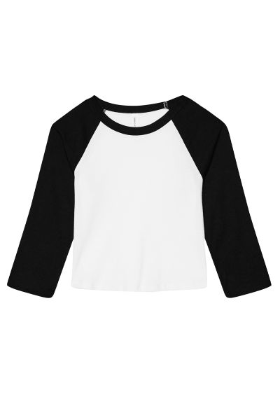 Bella Canvas Womens micro rib 3/4 raglan baby t-shirt