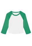 Bella Canvas Womens micro rib 3/4 raglan baby t-shirt