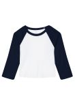 Bella Canvas Womens micro rib 3/4 raglan baby t-shirt