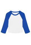 Bella Canvas Womens micro rib 3/4 raglan baby t-shirt