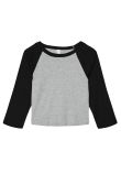 Bella Canvas Womens micro rib 3/4 raglan baby t-shirt