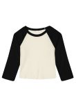 Bella Canvas Womens micro rib 3/4 raglan baby t-shirt