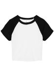 Bella Canvas Womens micro rib raglan baby t-shirt