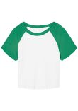 Bella Canvas Womens micro rib raglan baby t-shirt