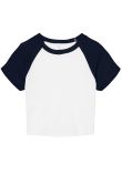 Bella Canvas Womens micro rib raglan baby t-shirt