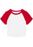 Bella Canvas Womens micro rib raglan baby t-shirt