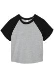 Bella Canvas Womens micro rib raglan baby t-shirt