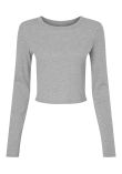 Bella Canvas Womens micro rib long sleeve baby t-shirt