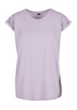 Build Your Brand Women's extended shoulder tee