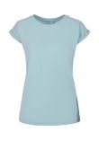 Build Your Brand Women's extended shoulder tee