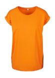 Build Your Brand Women's extended shoulder tee