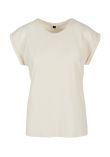 Build Your Brand Women's extended shoulder tee