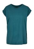 Build Your Brand Women's extended shoulder tee