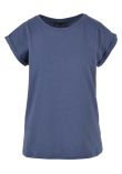 Build Your Brand Women's extended shoulder tee