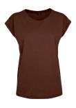 Build Your Brand Women's extended shoulder tee