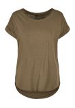 Build Your Brand Women's long slub tee