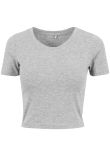 Build Your Brand Women's cropped tee