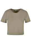 Build Your Brand Women's cropped tee
