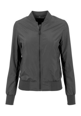Build Your Brand Women's nylon bomber jacket