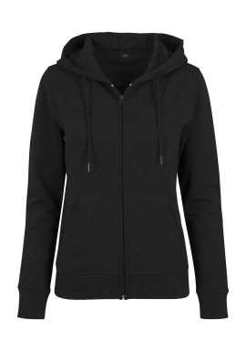 Build Your Brand Women's terry zip hoodie