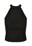 Build Your Brand Womens turtleneck short top