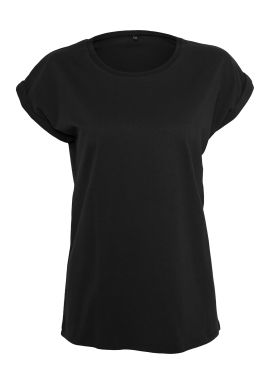 Build Your Brand Women's organic extended shoulder tee
