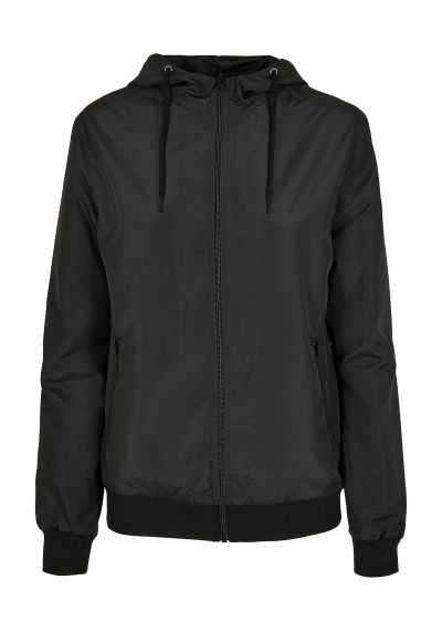 Build Your Brand Women's recycled windrunner
