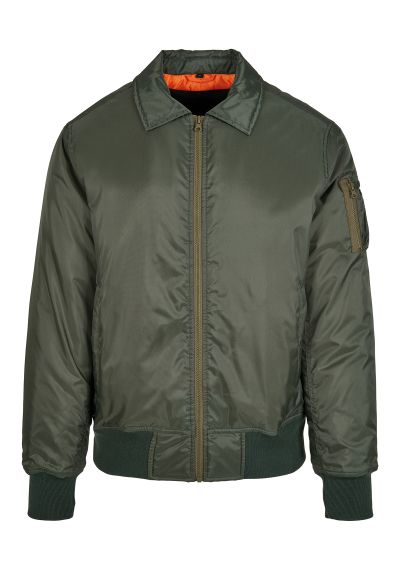 Build Your Brand Collar bomber jacket