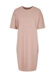 Build Your Brand Women's organic oversizes slit tee dress