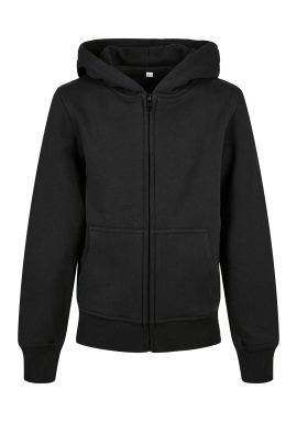 Build Your Brand Organic kids basic zip hoodie