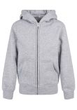 Build Your Brand Organic kids basic zip hoodie
