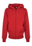 Build Your Brand Organic kids basic zip hoodie