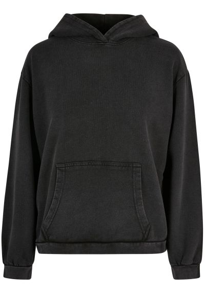 Build Your Brand Women's acid washed oversized hoodie
