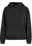 Build Your Brand Women's acid washed oversized hoodie