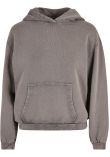 Build Your Brand Women's acid washed oversized hoodie