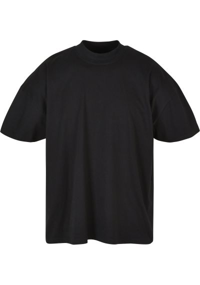 Build Your Brand Oversized mock neck tee