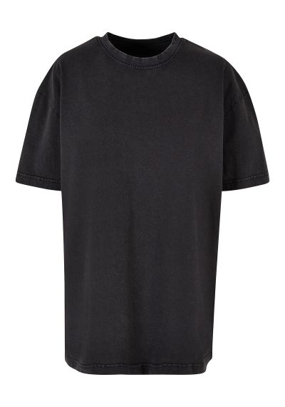 Build Your Brand Womens oversized acid wash tee