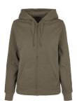 Build Your Brand Basic Womens basic zip hoodie