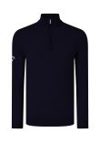 Callaway Ribbed  zip Merino sweater