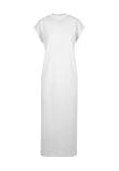 Build Your Brand Womens long extended shoulder dress