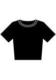 Build Your Brand Womens vintage cropped tee