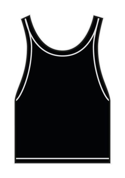 Build Your Brand Womens stretch Jersey short slim top