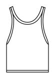 Build Your Brand Womens stretch Jersey short slim top
