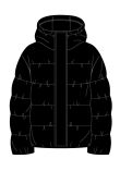 Build Your Brand Womens loose puffer jacket
