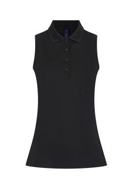 Henbury Womens sleeveless Coolplus polo shirt
